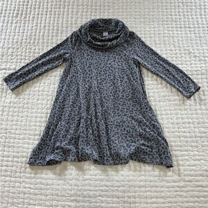 Kids Gray Patterned Dress